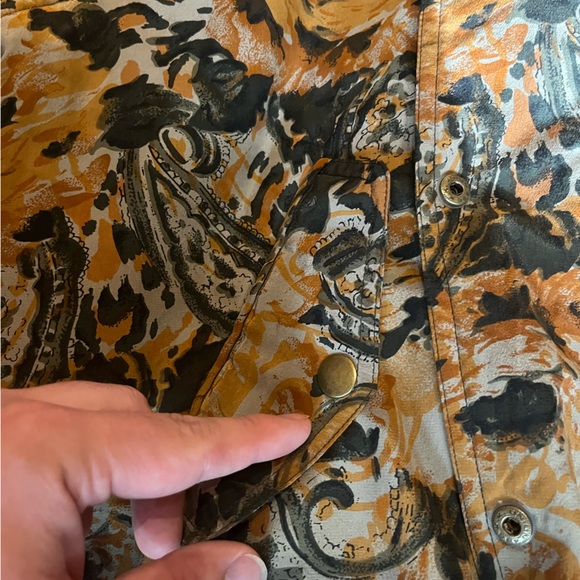 RARE 100% SILK Van Macdowell Paris Women’s Puffer Size Medium - Picture 5 of 6